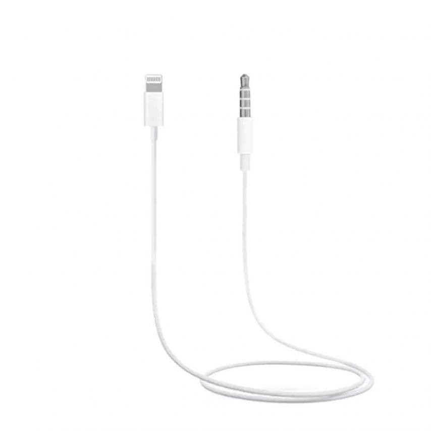 Аудіокабель MH025 Lightning to AUX 3.5мм (iOS 13) white