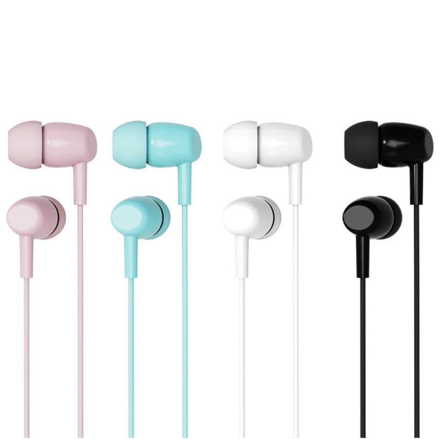 Навушники XO EP50 mix color: black-7, white-7, pink-3, blue-3 (20шт)