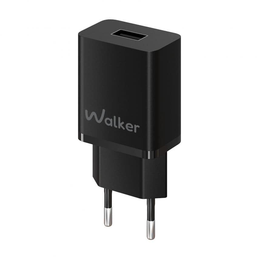 Мережевий зарядний пристрій (адаптер) WALKER WH-26 1USB / 2.4A black