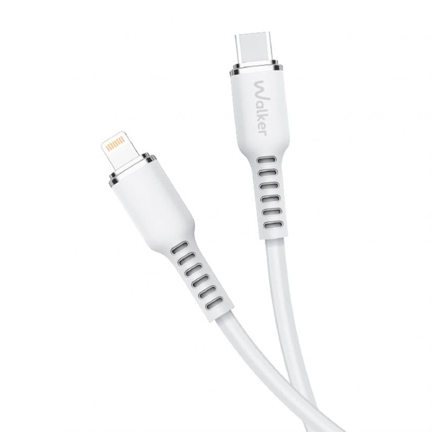 Кабель USB WALKER C795 Type-C to Lightning white