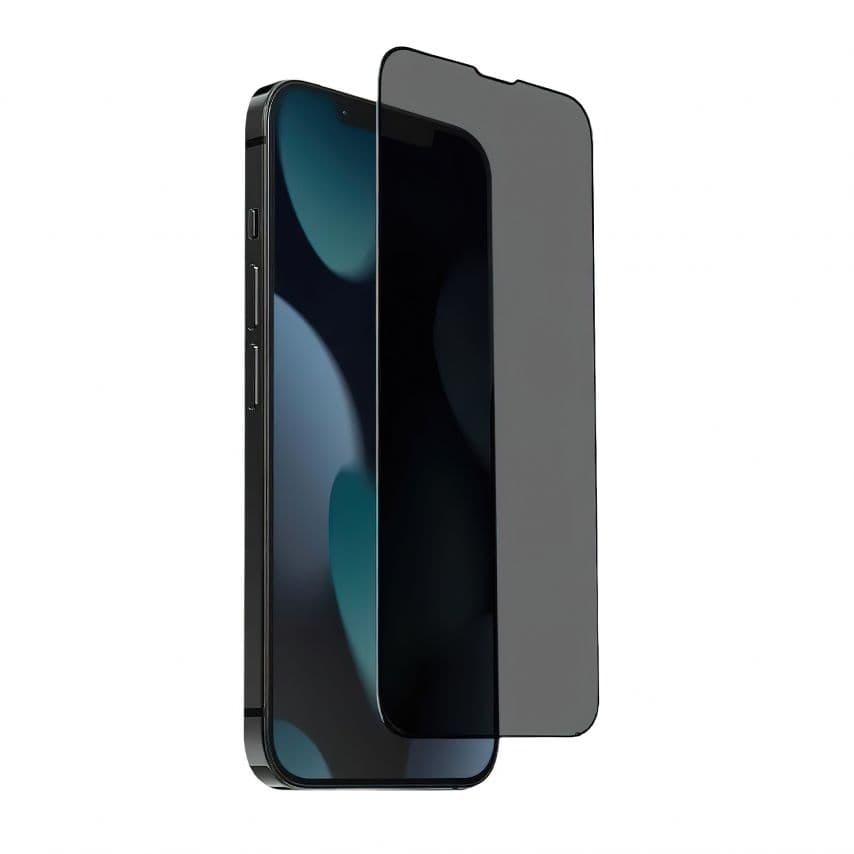 Защитное стекло Privacy для Apple iPhone 15, 16 black (тех.пак.)