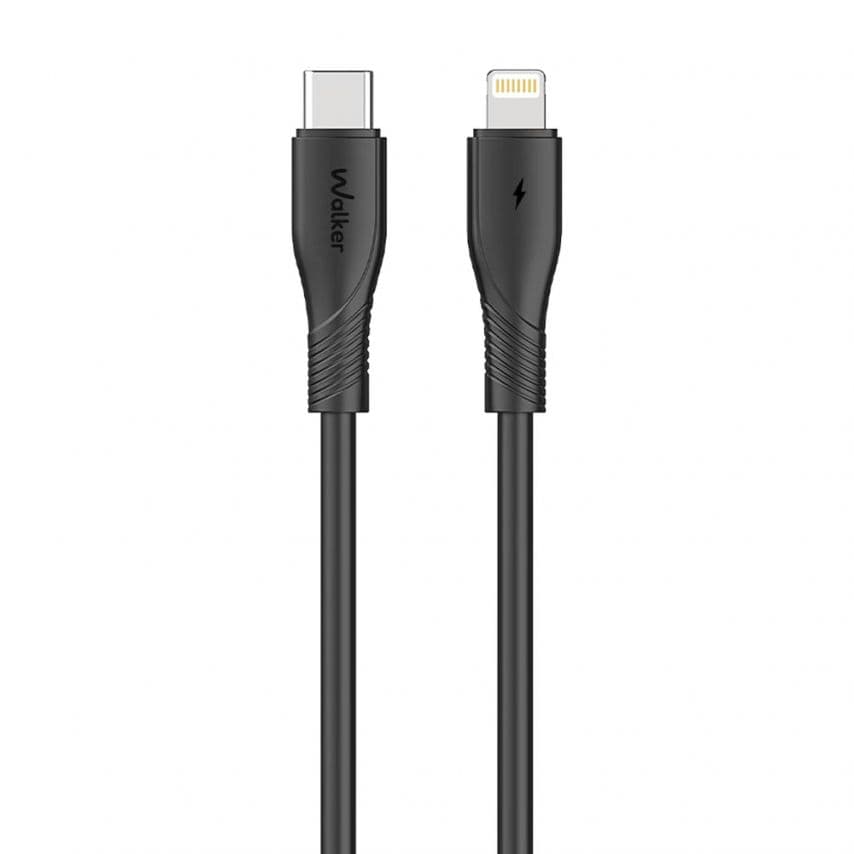 Кабель USB WALKER C585 Type-C to Lightning 27W 1m black
