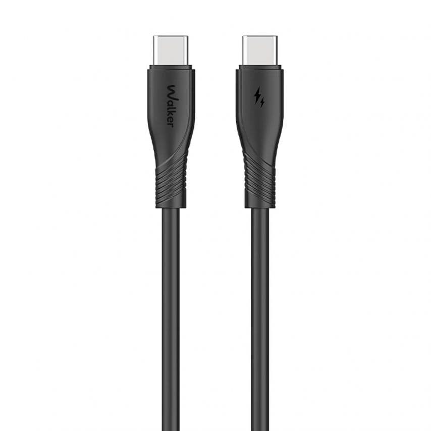 Кабель USB WALKER C585 Type-C to Type-C 60W 1m black